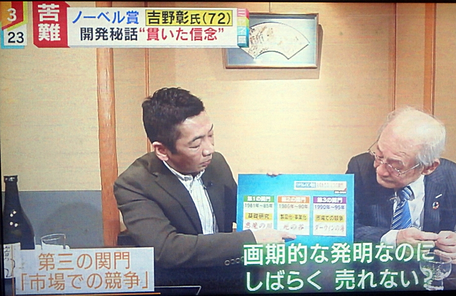 ノーベル賞受賞の吉野彰先生が素敵だった